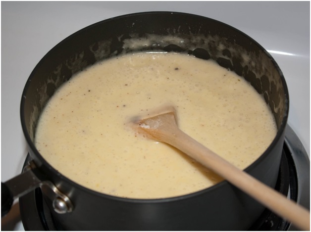 Don’t even try to make cheese sauce yourself; it’s not worth it.