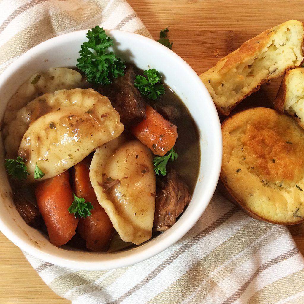 Perogies and Stew: Simple Comfort Foods for a Cozy Evening